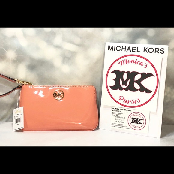 Michael Kors 3-piece Set peach crossbody NWT - Picture 6 of 8